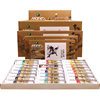 Marley Brand Chinese Painting Pigments 12 Colors 18 Colors 24 Colors 36 Colors Ink Painting Beginner's Starter Kit Fine Brush Painting Materials for Elementary School Students and Adults Single Brush Mineral Painting Materials Complete Set