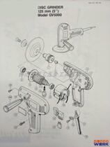 Makita imported polishing machine parts GV5000 large tooth assembly power tool parts