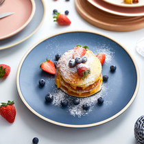 Porcelain Wood Together Nordic Mesh Red Knife Fork Steak Pickle West Dining Tray Breakfast Tray Suit Combined Creative Home Round Cutlery