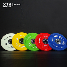 Штанга xtr竞技奥赛pu彩色杠铃片商用crossfit健身房卧推深蹲杠铃杆avec