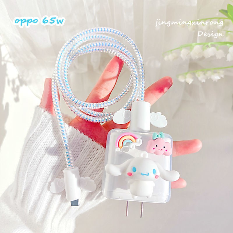 OPPOreno5pro 6 4s data cable protective case charger soft case ace2 findx realme applicable