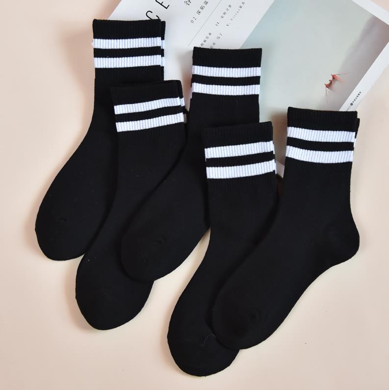 With martin boots socks women's black socks cotton Korean version of academic style Japanese women's socks 2 socks with leather shoes