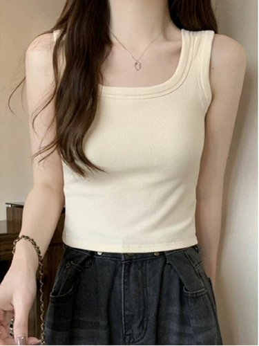 Хлопковая майка, топ с чашечками, базовый приятный телу пиджак классического кроя, цветные короткие бретели без рукавов