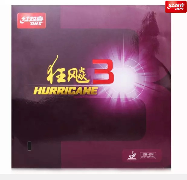 Madman table tennis licensed Red Double Happiness Hurricane 3 Table Tennis Rubber Sticky Anti-Glue Pumad 3 Arc Ring Table Tennis Set of Rubber