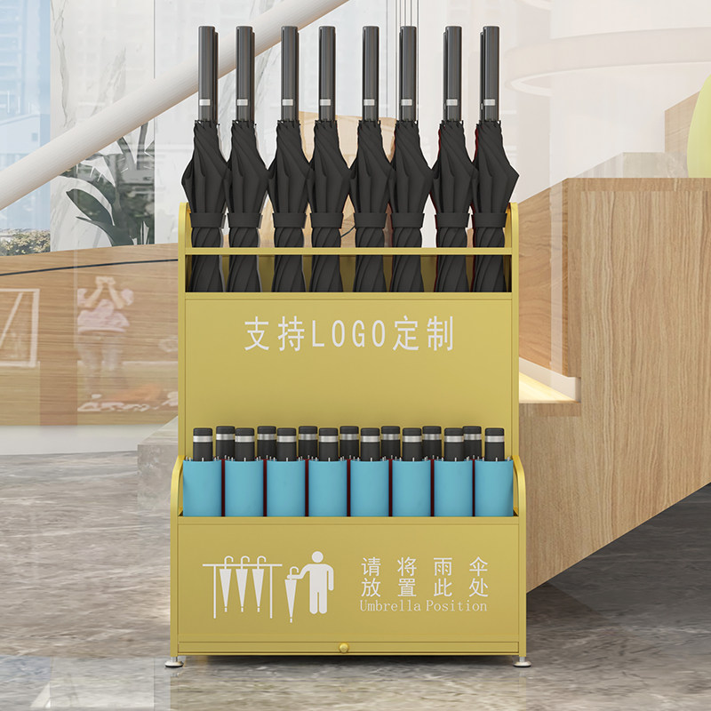 商用雨伞架：酒店大堂定制logo桶，大容量教室家用门口雨伞收纳架公司-家用雨伞架-淘宝百科网