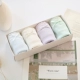 Đồ lót màu trắng của phụ nữ 100% cotton kháng khuẩn Quần sịp sinh viên nữ sinh Nhật Bản thoáng khí kích thước lớn màu xanh tím xanh - Võ sĩ quyền Anh