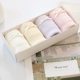 Đồ lót màu trắng của phụ nữ 100% cotton kháng khuẩn Quần sịp sinh viên nữ sinh Nhật Bản thoáng khí kích thước lớn màu xanh tím xanh - Võ sĩ quyền Anh