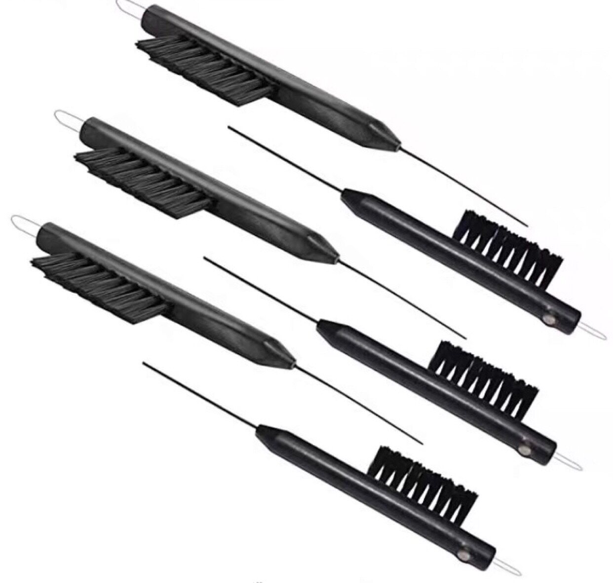 Hearing aids accessories Cleaning 9 sets of hairbrushes U shaped hooks with magnets small hairbrushes ventilation rods cleaning rods 9 holes hairbrushes 