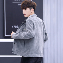 Autumn mens denim jacket 2021 new Korean version of the trend of baseball clothes casual wild loose spring and autumn jacket
