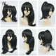 ອຸປະກອນເສີມແບບ Universal ແບບສີດຽວກັນຫາງດຽວ ponytail double ponytail 30cm tiger mouth clip COS wig