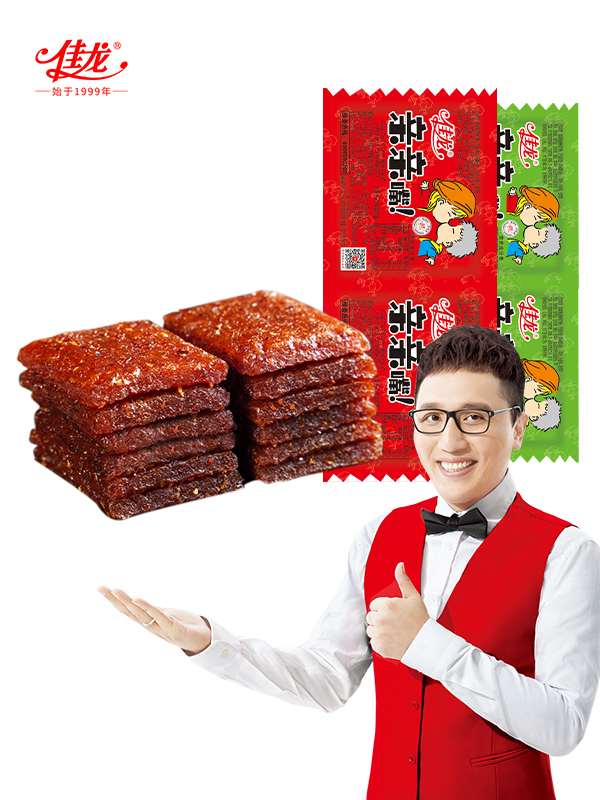 【佳龙】亲亲嘴大刀肉麻辣片60包