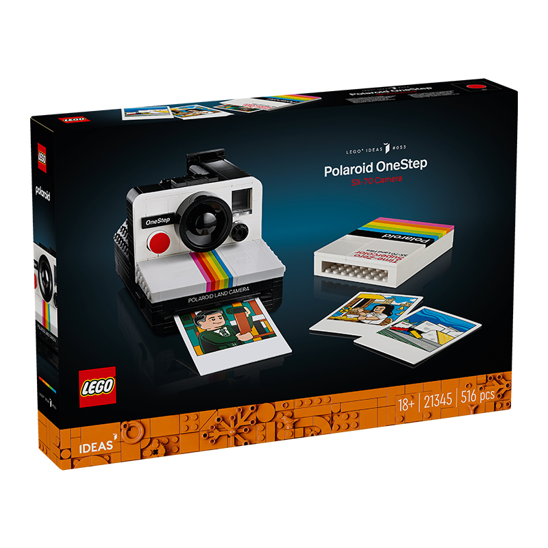 Lego 21345 Polaroid Camera Collectible Retro Building Blocks Toy for Men and Women, Recommended as a Gift