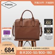 美国Fossil化石ZB7268波士顿包真皮手提包