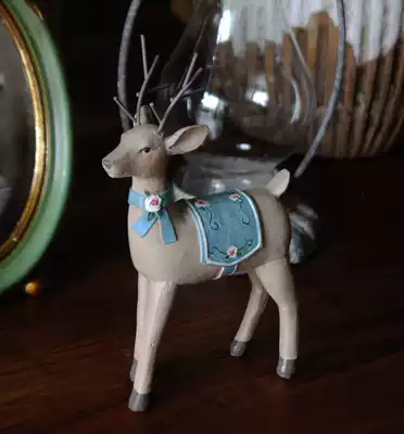 Big brand original single American retro old reindeer ornaments high-grade resin home features ornaments