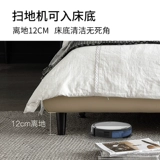 Легкая роскошная кожаная кровать скандинавская главная спальня маленькие блоки двойная простота.