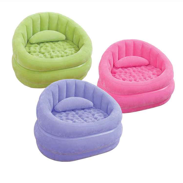 INTEX Flocking Casual Single Inflatable Sofa Sloth Sofa Bed For Lunch Break Sofa