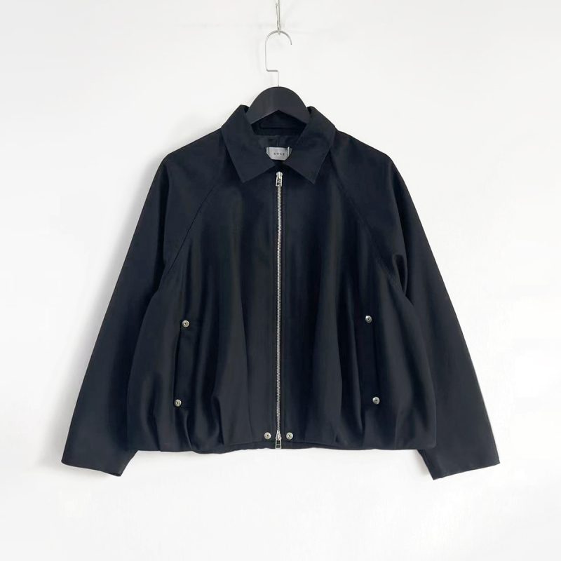 [in Stock] Con/Z Style Baloon Three-Dimensional Cut Loose Short Casual Wool Balloon Jacket Trendy
