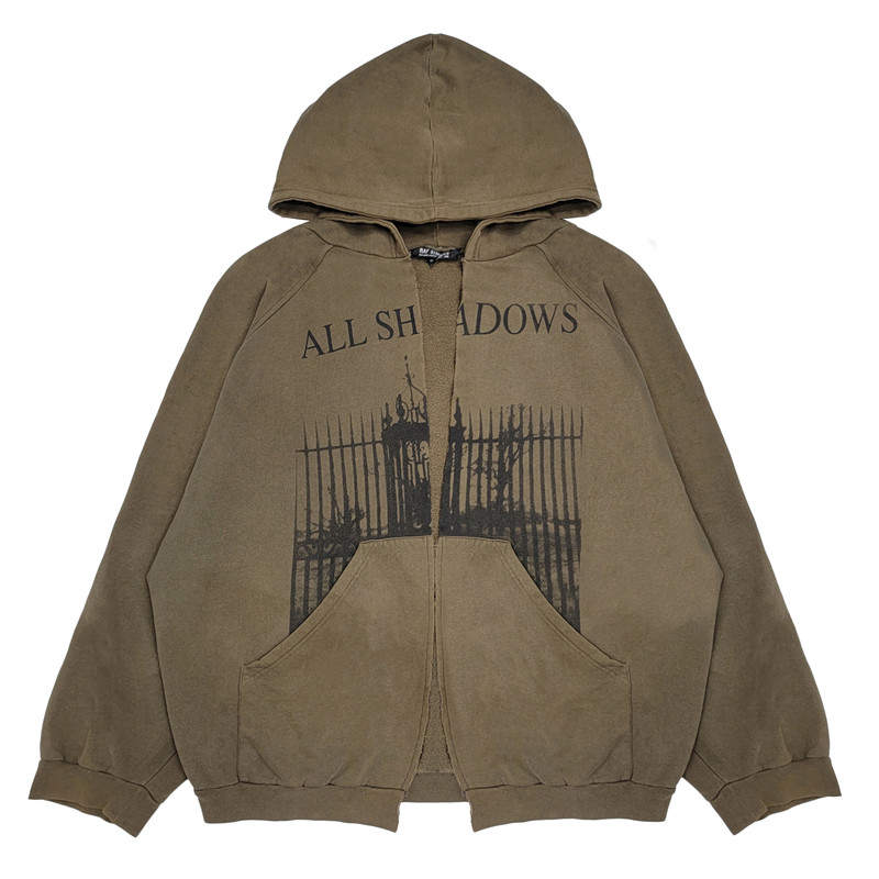 RAF SIMONS  ALL SHADOWS  ZIP UP HOODIE
