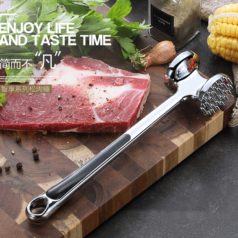 Amazon steak hammer household beef hammer knocking meat hammer kitchen smashing meat steak tool double-sided tender meat hammer cross-border
