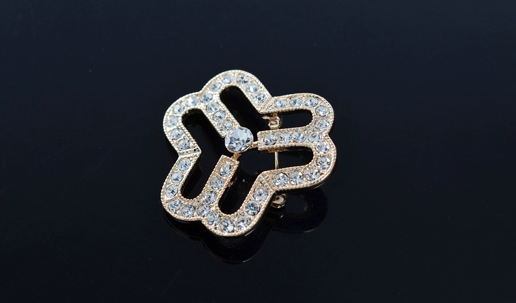 Liên đoàn phụ nữ logo trâm cài rhinestone trâm nữ Liên kết huy hiệu phụ nữ tùy chỉnh khăn ba vòng khóa trang sức - Trâm cài