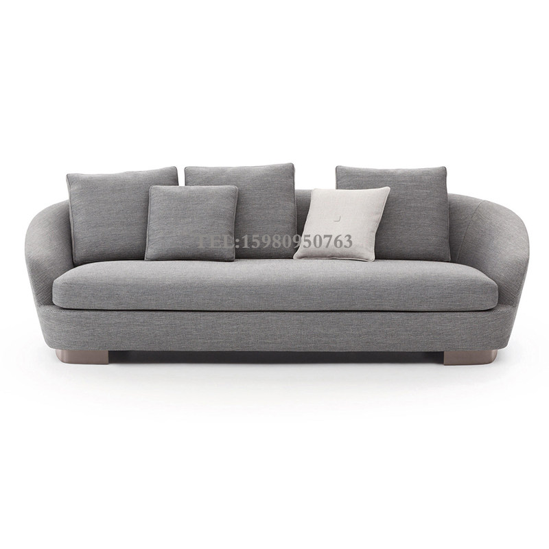 Italian light luxury three-seater sofa modern minimalist designer hotel model room sales office reception negotiation furniture