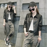 Цветная осенняя демисезонная короткая куртка для отдыха, изысканный стиль