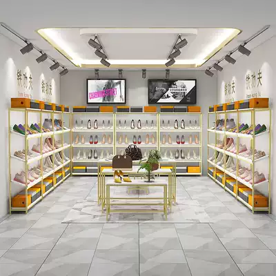 Shoe store shoe rack display rack clothing shop special luggage container multi-layer combination landing Island shelf