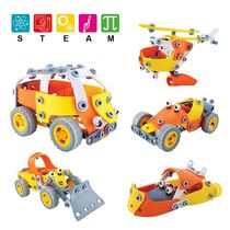 5 fit 1 child removable toy car 3-10 years old screw 4 soft glue building block 6 screw 7 aircraft 8 with containing box