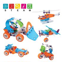 5 Fit 1 Child Dismantling Toy Car 2 Aircraft Screwing Screw Detachable Nut Disassembly Combined Tool 3 Software Building Blocks