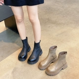 Martens, демисезонные универсальные флисовые короткие сапоги на платформе, ботинки, коллекция 2022