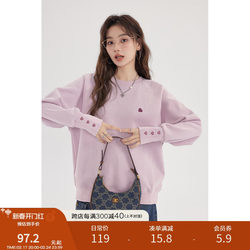 Love Rose ຂະຫນາດໃຫຍ່ Slim Round Neck Sweater Jacket ຂອງແມ່ຍິງພາກຮຽນ spring ແລະດູໃບໄມ້ລົ່ນແບບ Slim ພາຍໃນຈັບຄູ່ແມ່ຍິງໄຂມັນເລັກນ້ອຍ mm ສີບົວເທິງ