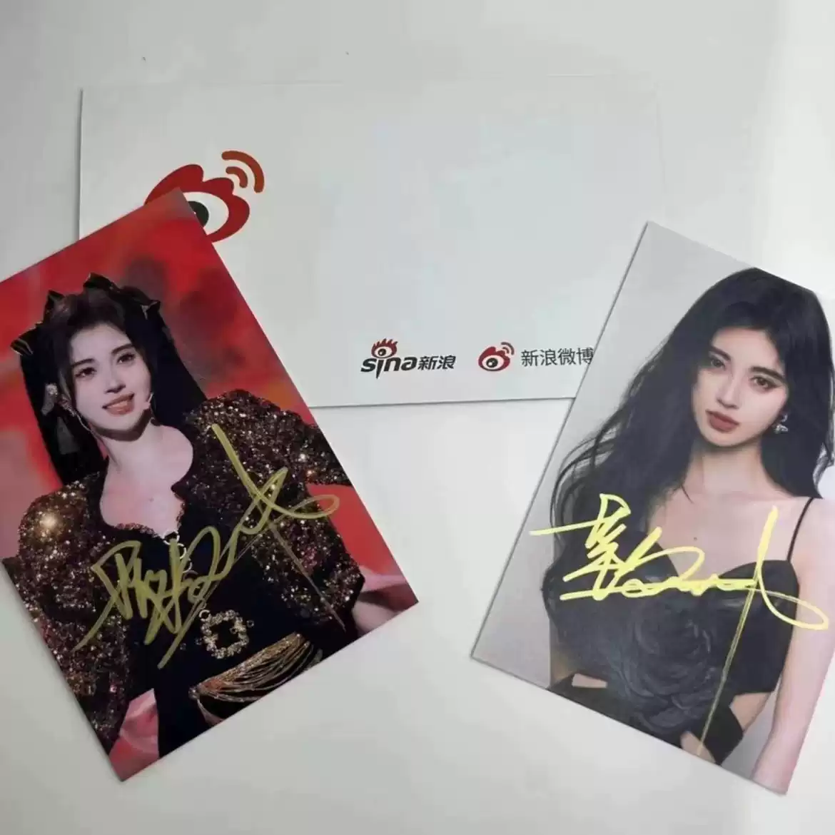 鞠婧祎亲笔签名照鞠婧祎同款签名周边保真无印刷鞠婧祎定妆照