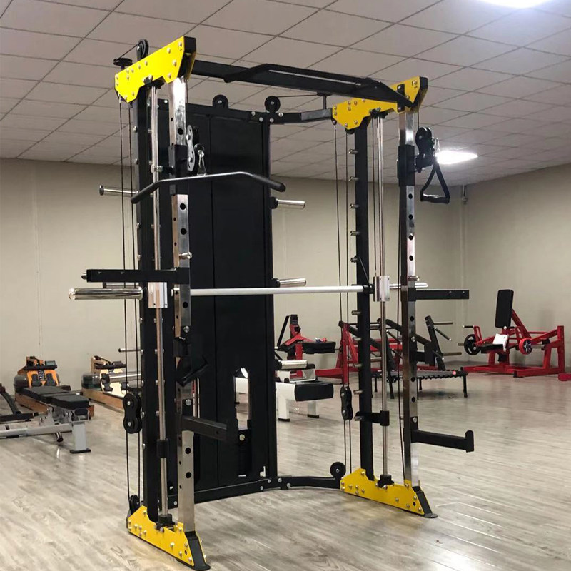 Smith Machine Comprehensive Trainer Home Sleeper of Deep Squatting Fly Bird Portal Frame High Pull Multifunction Fitness Equipment