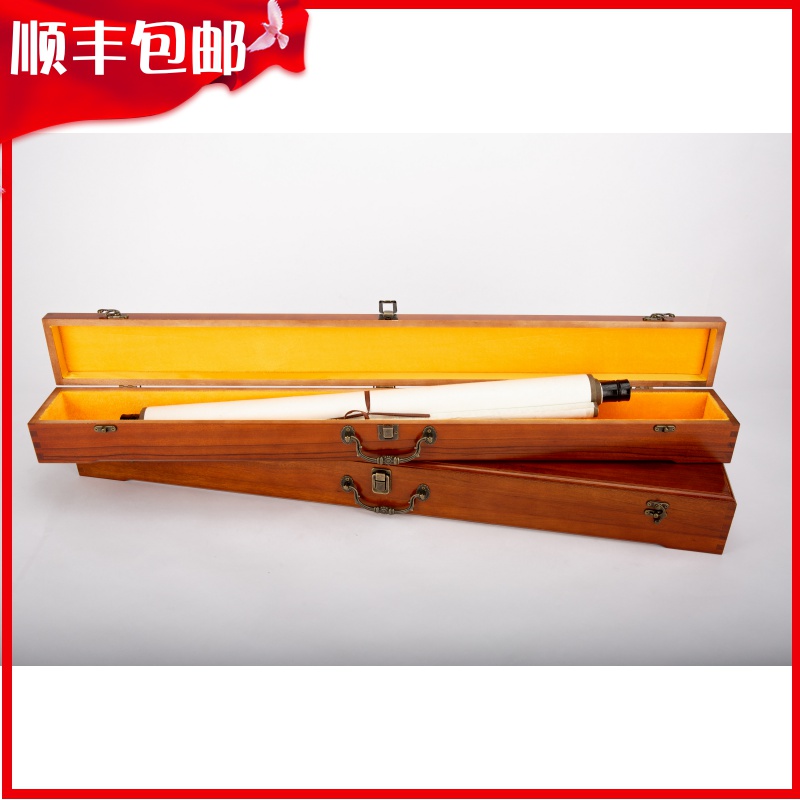 Brocade box Customized fragrant Zhangwood Calligraphy And Calligraphy Box Rectangular Drawing Box Large Number calligraphy and box containing set to make packing sealed cylinder barrel