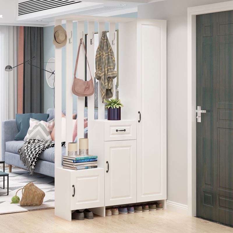 Entry porch cabinet living room compartment cabinet decoration wine cabinet against the wall simple modern entry screen Nordic shoe cabinet integration