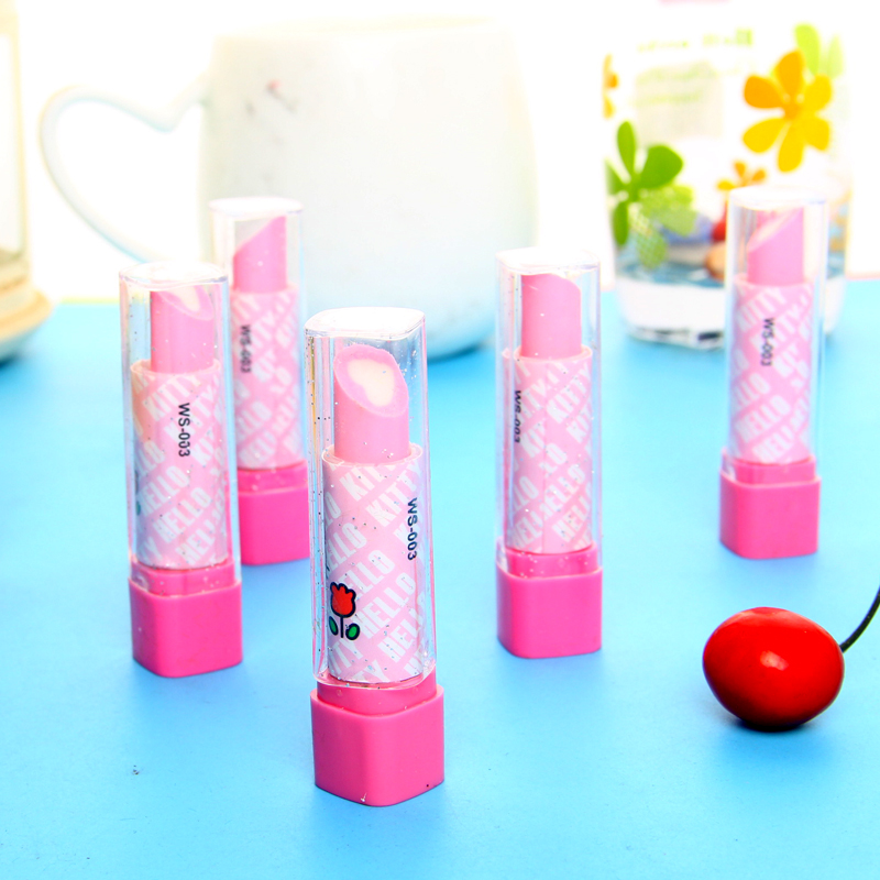 Lipstick eraser Children's rubber elementary school students Prizes Gift Cartoon creativity Japan-Republic of Korea Learn more