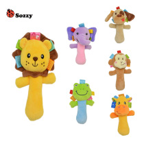 Baby BB full MOON gift Baby soothing toy Animal Hand stick Hand bell with BB plush toy