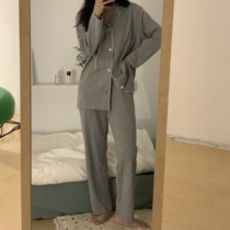 Moment Future Japanese style Korean style cotton unprinted style pajamas homewear suit for men and women