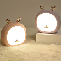 Meng pet deer night light USB charging dimming rabbit touch light cartoon soft light eye protection sleep night light