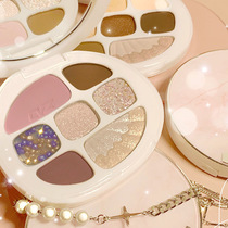 CVZ shell amber earth-colored eye disk matte pearl flash and blush milk tea plate is not easy to fly powder