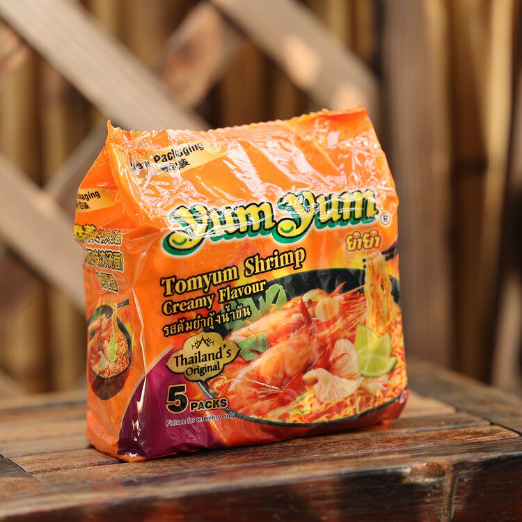 Thailand imported food nutrition card winter bubble noodles that quick food sour hot dorm nights bubble 350g 5 packs