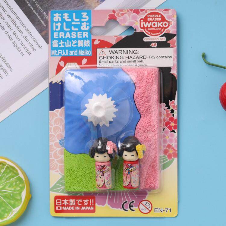 Japan IWAKO ERASER Iwazawa cartoon Animal styling Food rubber Imitation Cake Fun Rubber Decoration