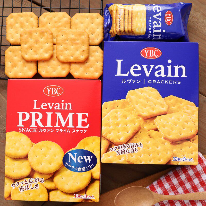 Japan imports snacks YBC Levain Classic original flavor wheat fermented crisp biscuit soda biscuit 152g
