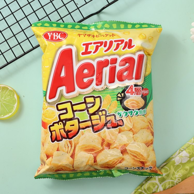 Wang Nannan the same Japanese imported puffed zero food YBC Aerial fragrant cheese four-layer hollow crisp 70g