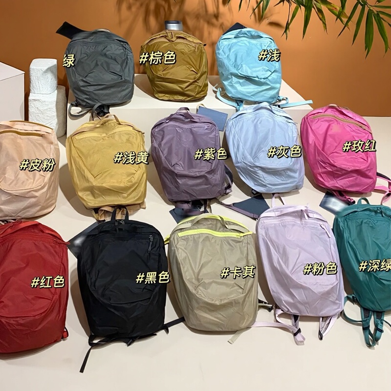 New 15L Lightweight Waterproof Plaid Backpack, Men's and Women's Outdoor Leisure Travel Backpack, Large Capacity Computer School Bag