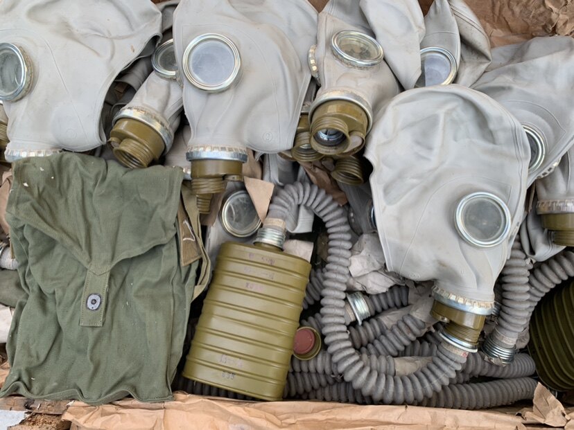 Stock 59 type gas mask emergency safe - safe protective supplies old - fashioned escape tools collection props