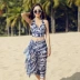 Jin Geer cặp đôi áo tắm nữ bikini ba mảnh thép tấm thu thập Pingjiao bãi biển cặp đôi kỳ nghỉ áo tắm - Vài đồ bơi