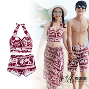 Jin Geer cặp đôi áo tắm nữ bikini ba mảnh thép tấm thu thập Pingjiao bãi biển cặp đôi kỳ nghỉ áo tắm - Vài đồ bơi