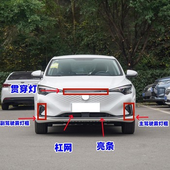 Suitable for Changan Eado Plus New Energy Bumper Grille, Eado Plus Front Bumper Trim, Fog Light Frame
