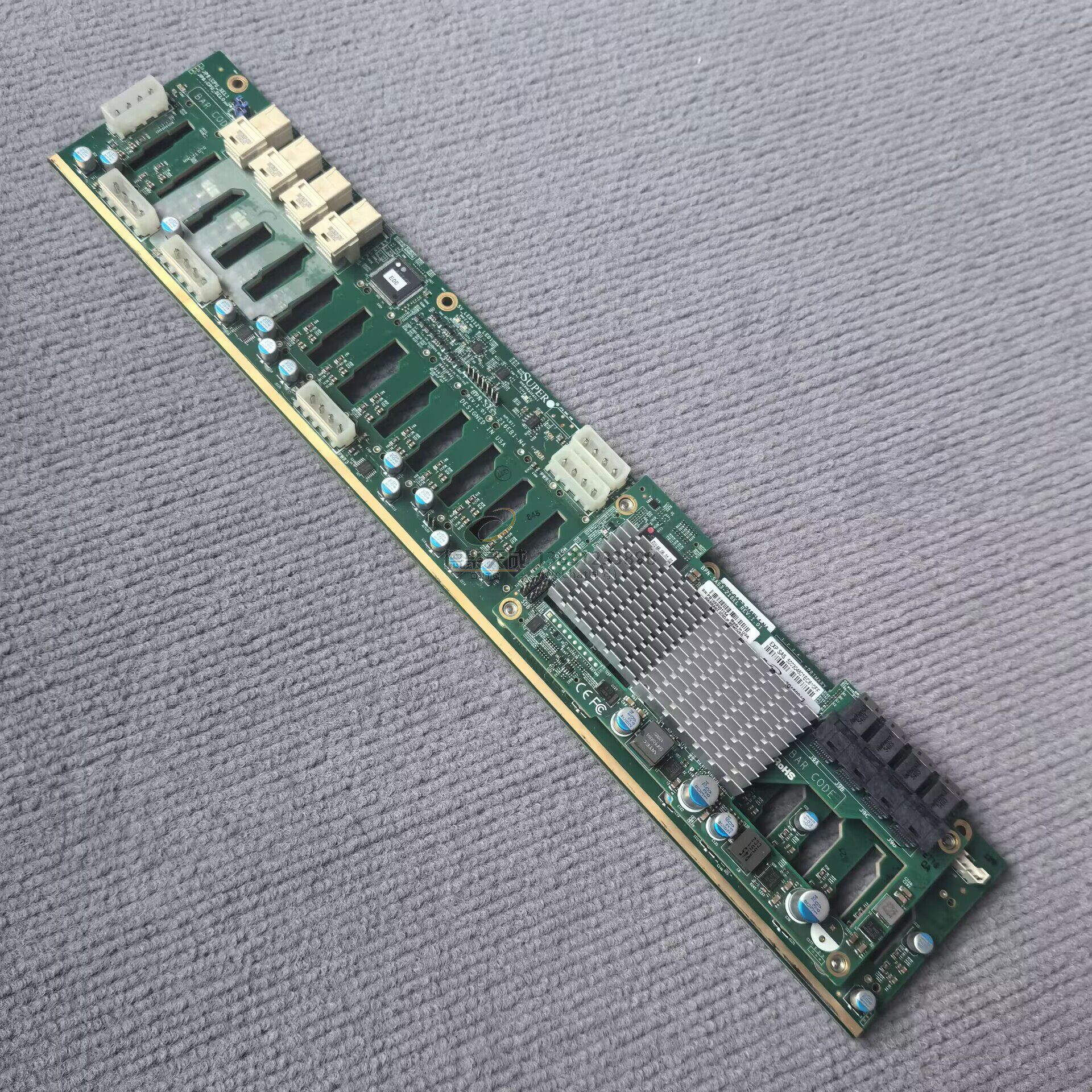 原装超微硬盘背板 BPN-SAS3-216EL1-N4 2.5寸 24盘位 SAS SATA背